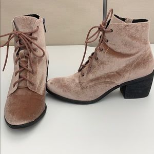 Dolce Vita Rose Velvet Booties